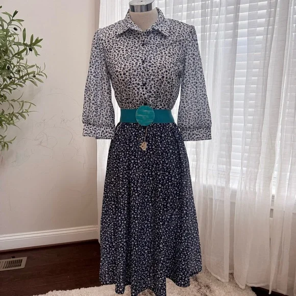 Vintage 70s Lynn Davies Dress - Picture 3 of 8